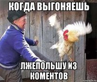 когда выгоняешь лжепольшу из коментов