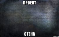 проект стена