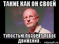 такие как он своей тупостью позорят левое движения .
