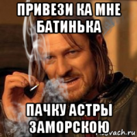 привези ка мне батинька пачку астры заморскою