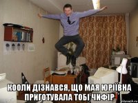  кооли дізнався, що мая юріївна приготувала тобі чифір