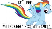 рейнбоу.. у тебя хвост из жопы торчит