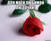 для моей любимой людочки! 