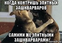 когда контришь элитных зашкварваров самими же элитными зашкварварами