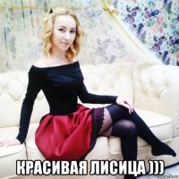  красивая лисица )))