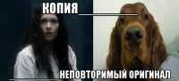 копия________ _________неповторимый оригинал