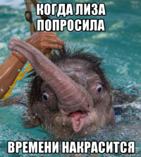 когда лиза попросила времени накрасится