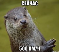 сейчас 500 км/ч