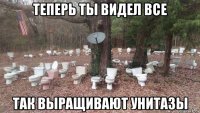 теперь ты видел все так выращивают унитазы