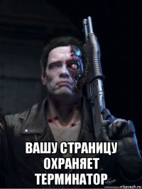  вашу страницу охраняет терминатор