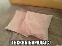  тыжвыбирала(с)