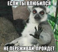 если ты влюбился не переживай, пройдет