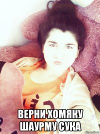  верни хомяку шаурму сука