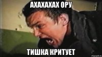 ахахахах ору тишка критует