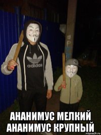  ананимус мелкий ананимус крупный