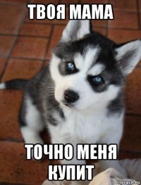 твоя мама точно меня купит
