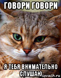 говори говори я тебя внимательно слушаю