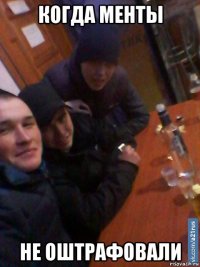 когда менты не оштрафовали