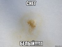 снег белый!!!11