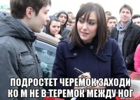  подростет черемок заходи ко м не в теремок между ног