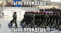 ты не пройдёшь!!! ты не пройдёшь!!!