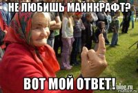 не любишь майнкрафт? вот мой ответ!