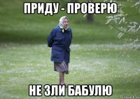 приду - проверю не зли бабулю