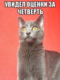 увидел оценки за четверть 