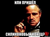 или пришёл силиконовый конец?