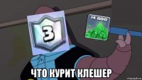  что курит клешер