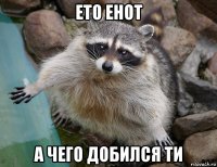 ето енот а чего добился ти