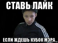 ставь лайк если ждешь кубок мэра