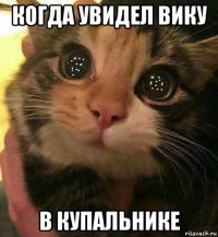 когда увидел вику в купальнике