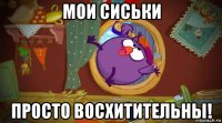 мои сиськи просто восхитительны!