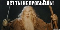 ис7 ты не пробьёшь! 