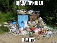 когда пришел в мяту