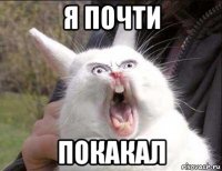 я почти покакал