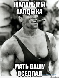 жалайыры талдыка мать вашу оседлал