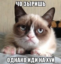 чо зыришь однако иди на хуй