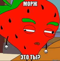морж это ты?
