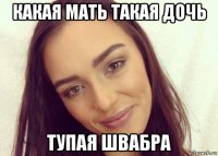 какая мать такая дочь тупая швабра