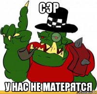 сэр у нас не матерятся