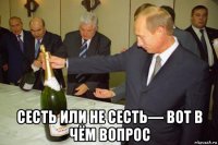  сесть или не сесть— вот в чём вопрос
