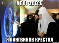 а вот здесь я пингвинов крестил