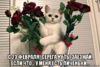  с 23 февраля! серега,ну ты заезжай, если что... у меня есть пиченьки...