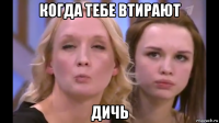 когда тебе втирают дичь