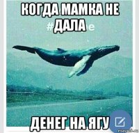 когда мамка не дала денег на ягу