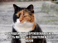  я окрашен, как георгиевская лента пусть матрасы с эхастепи идут нахуй