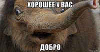 хорошее у вас добро