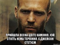  прийшла весна цвіте каміння. хуй стоїть нема терпіння. с.джейсон стетхем